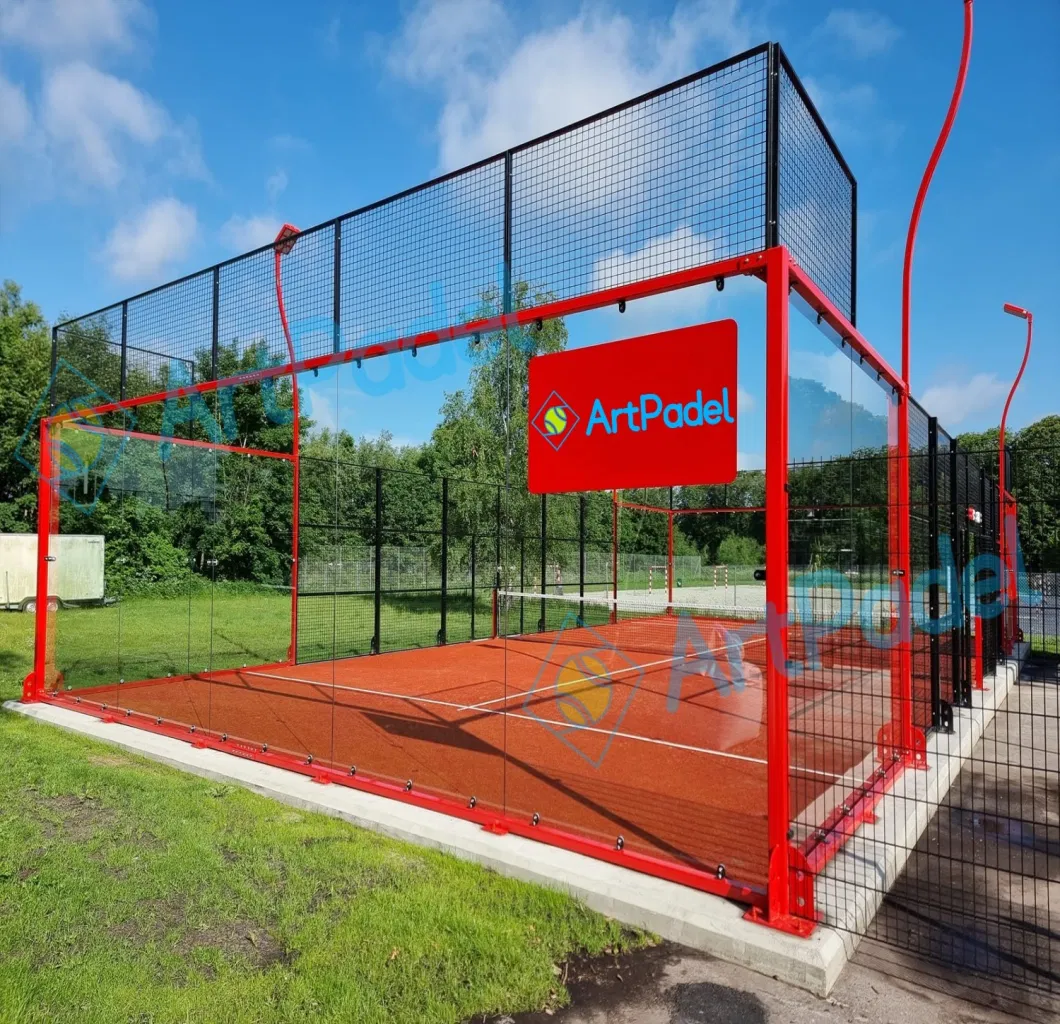 Hot Sale High-Quality Big Discount Panoramic Paddle Tennis Court 20*10 M Size Outdoor Sports Padel Court CE Certification Padel Tennis Court Supplier